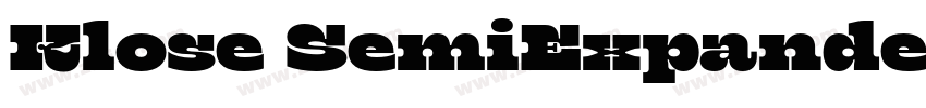 Klose SemiExpanded R字体转换 Klose SemiExpanded R字体转换